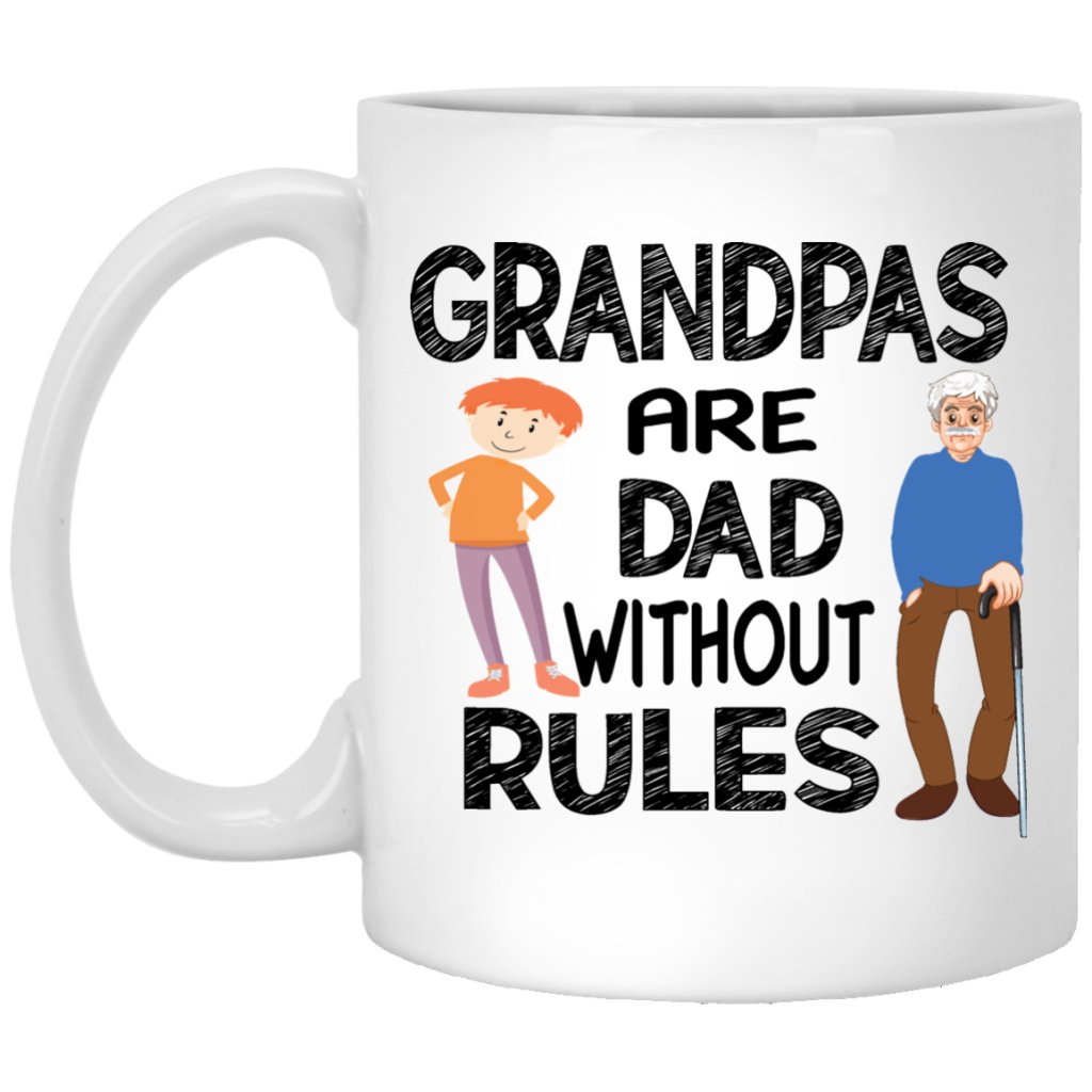 Grandpa White Mug - Uniquethoughtful