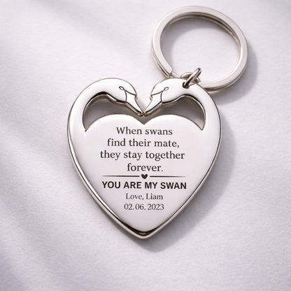 Porte-clés « Tu es mon pingouin » - Cadeau d'anniversaire