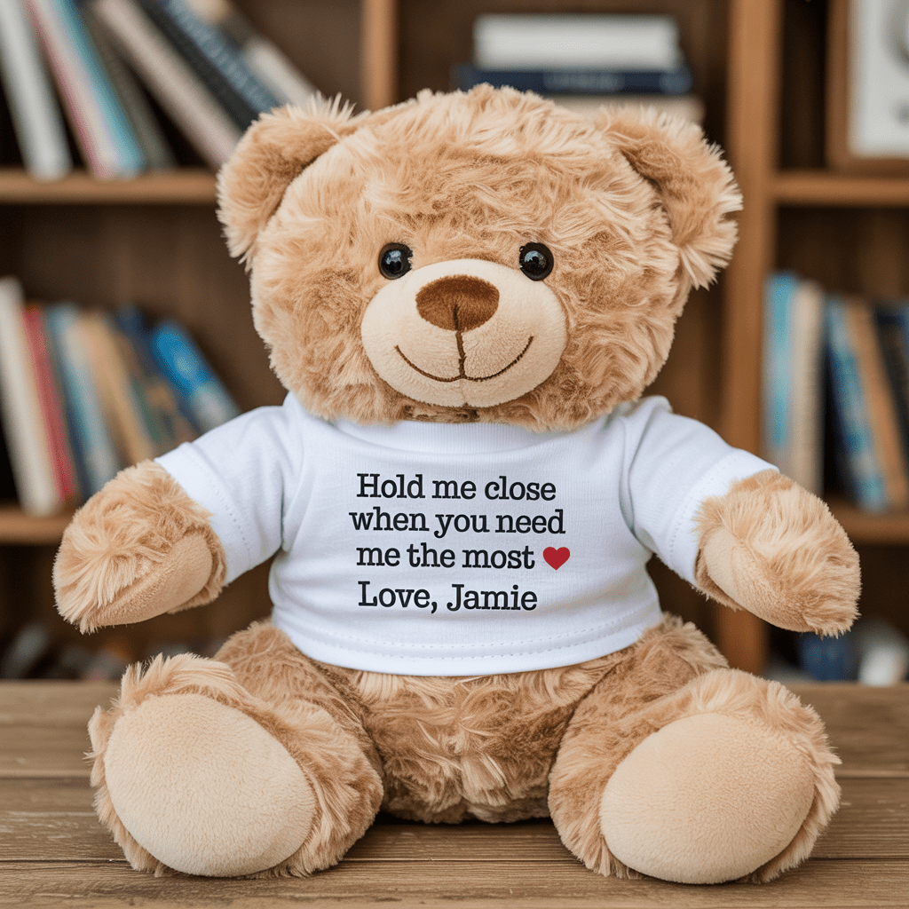 Hold me close when you need me the most - Custom Bear Christmas Gift - UniqueThoughtful