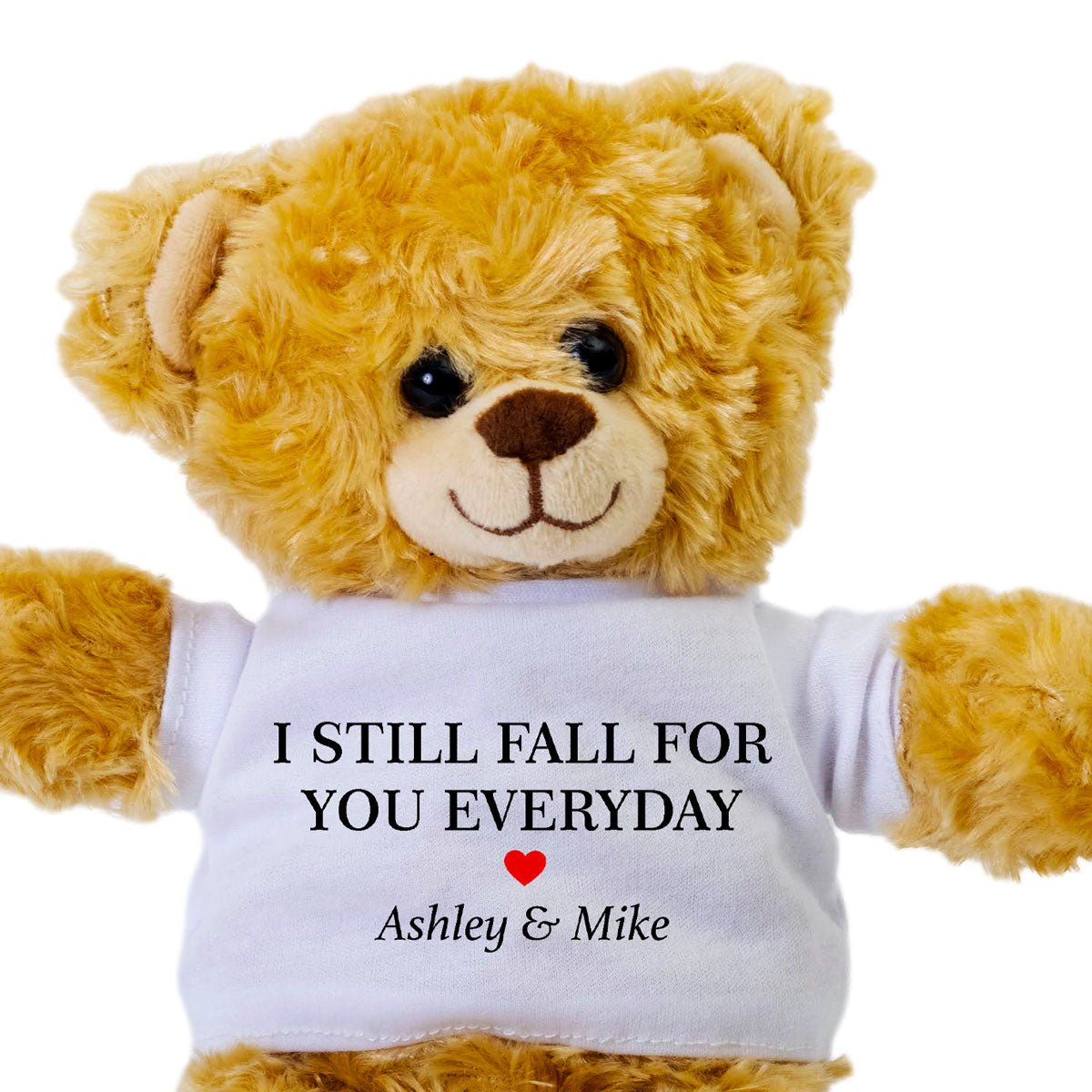 I Still Fall For You Everyday - Custom Plush Bear - Uniquethoughtful