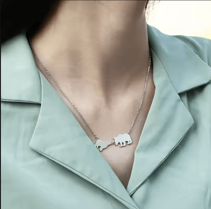 Mama Bear and Baby Bear Necklace - Perfect Mother's Day Gift - UniqueThoughtful