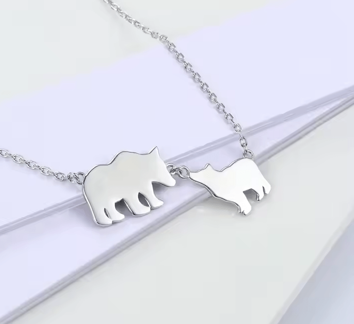 Mama Bear and Baby Bear Necklace - Perfect Mother's Day Gift - UniqueThoughtful