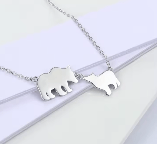 Mama Bear and Baby Bear Necklace - Perfect Mother's Day Gift - UniqueThoughtful