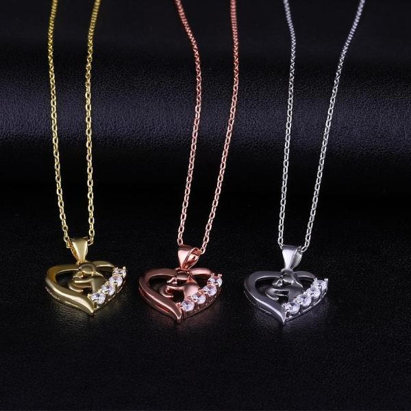 Mom and Baby Necklace For Mother's Day Gift - UniqueThoughtful