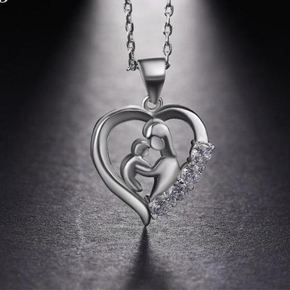 Mom and Baby Necklace For Mother's Day Gift - UniqueThoughtful