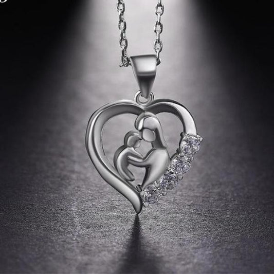 Mom and Baby Necklace For Mother's Day Gift - UniqueThoughtful