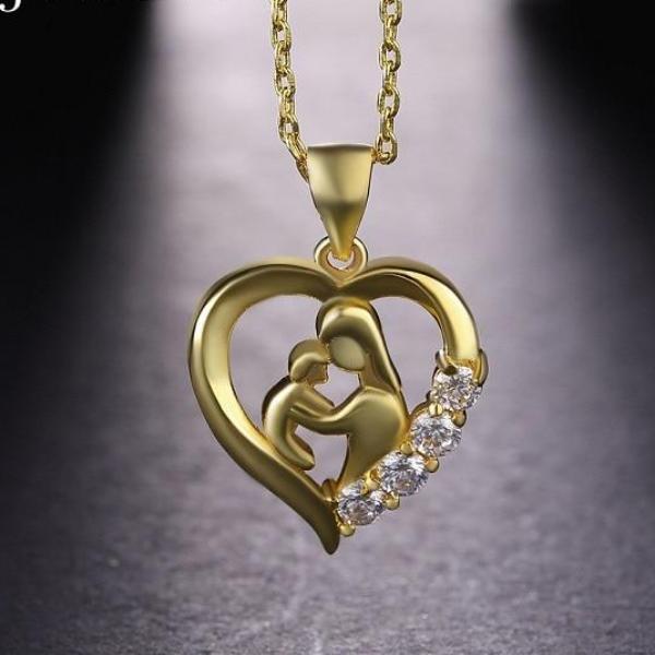 Mom and Baby Necklace For Mother's Day Gift - UniqueThoughtful