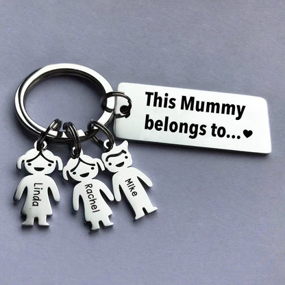 Custom Family Keychain Mother's Day Gift