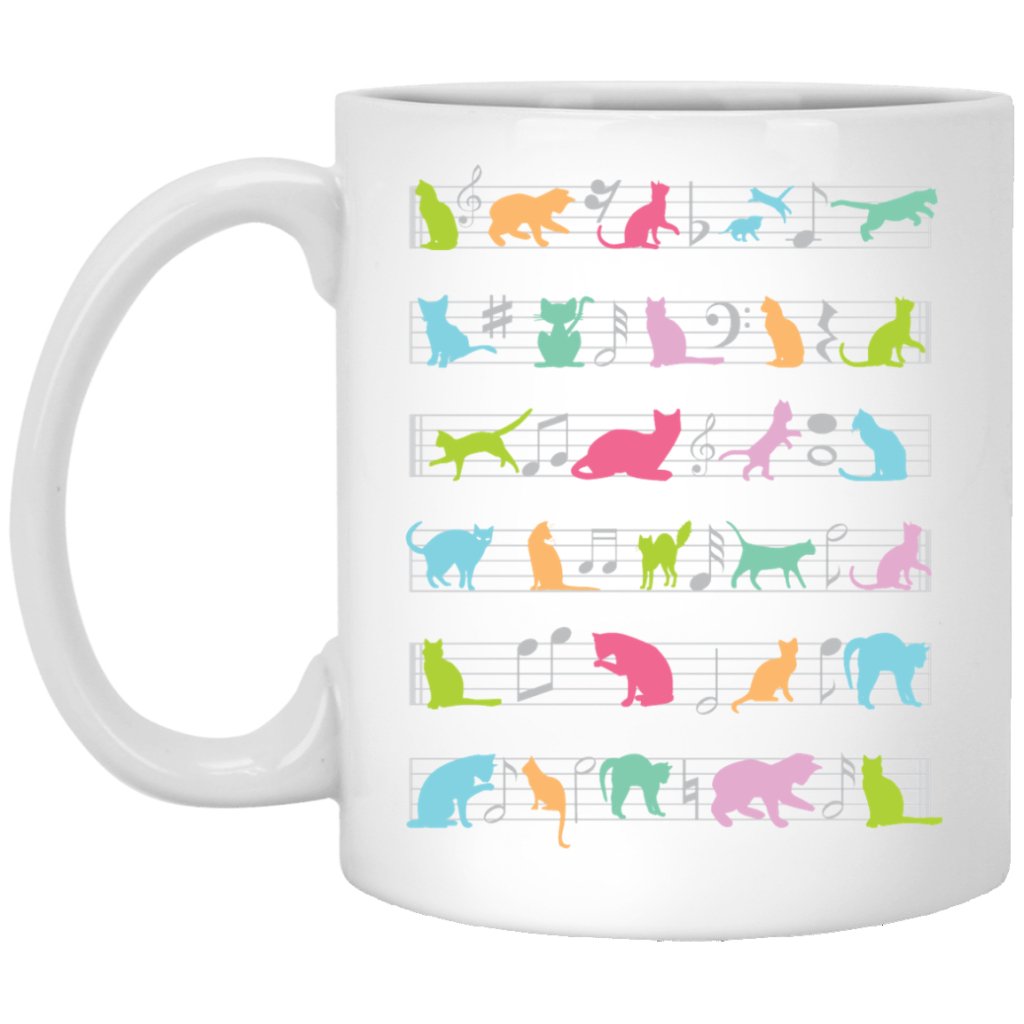 "Musical Cats" Coffee Mug - UniqueThoughtful
