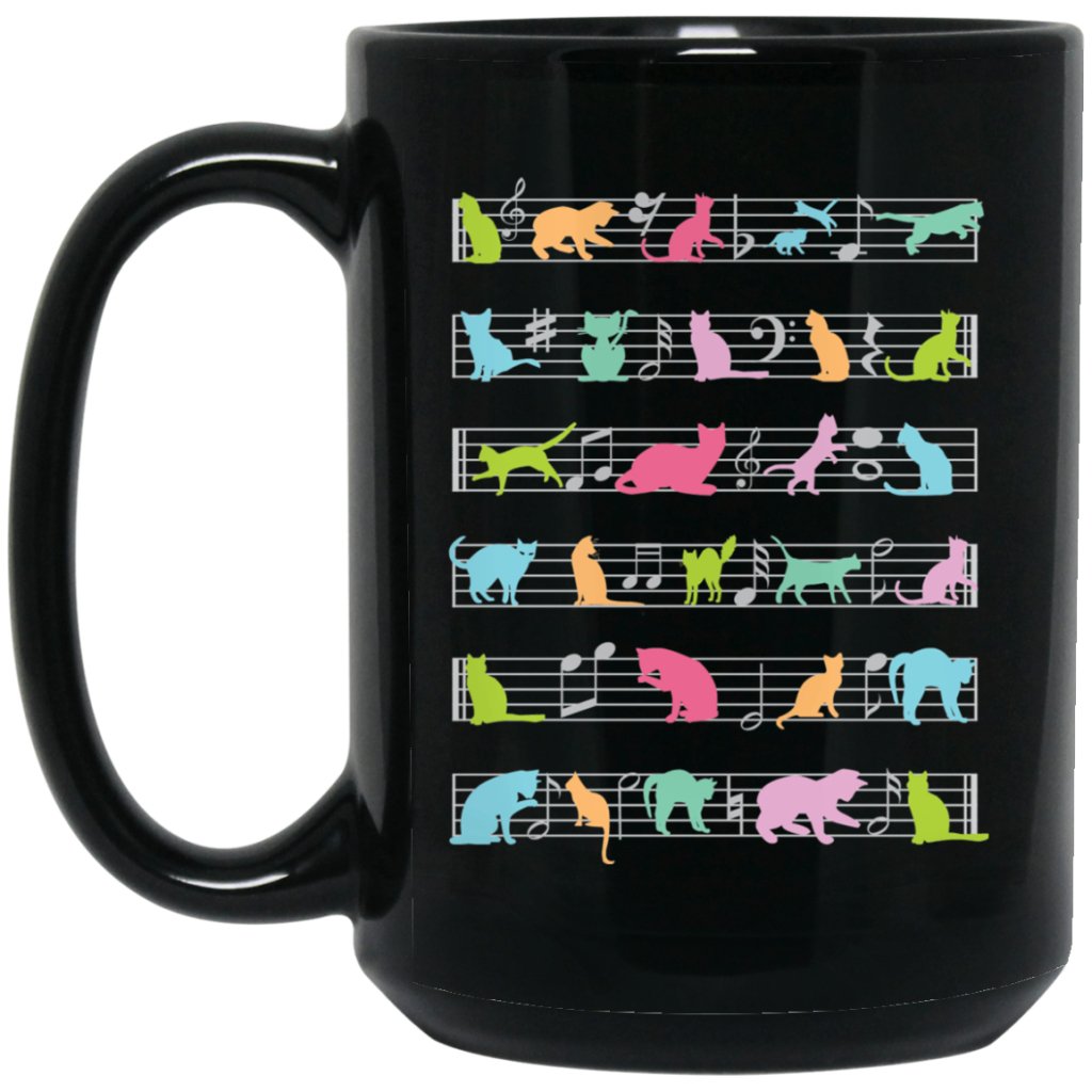 "Musical Cats" Coffee Mug - UniqueThoughtful