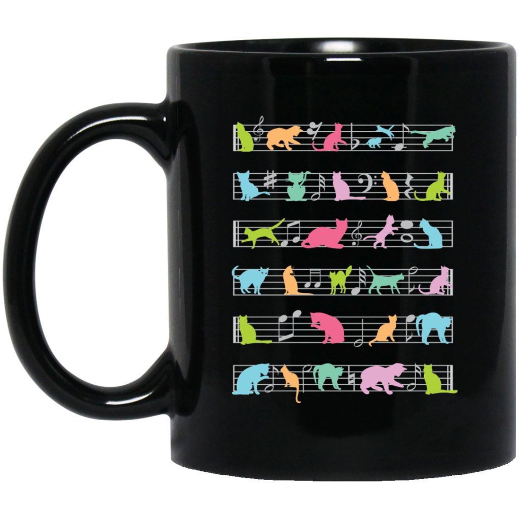 "Musical Cats" Coffee Mug - UniqueThoughtful