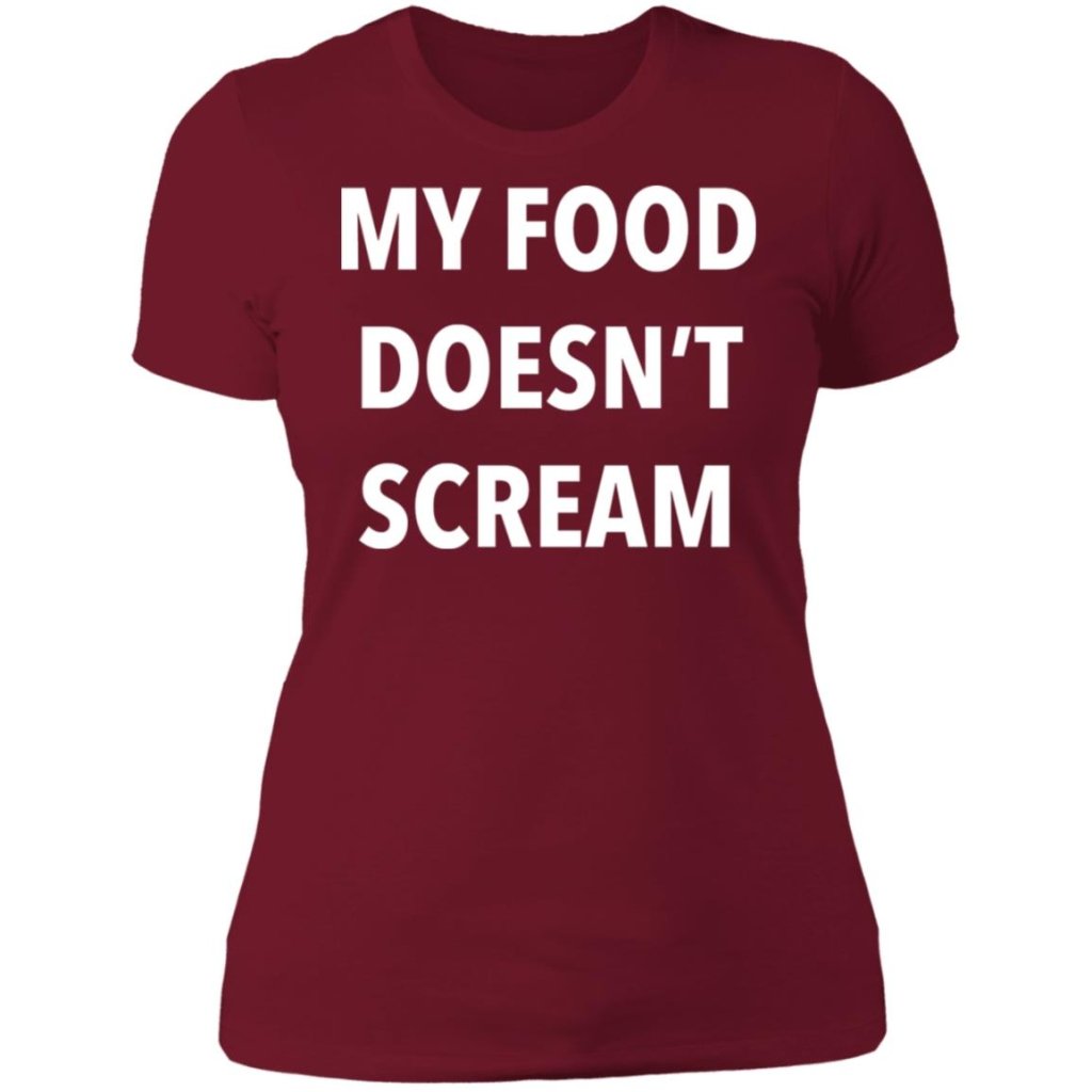 My Food Doesn't Scream - T shirt & Hoodie - Uniquethoughtful