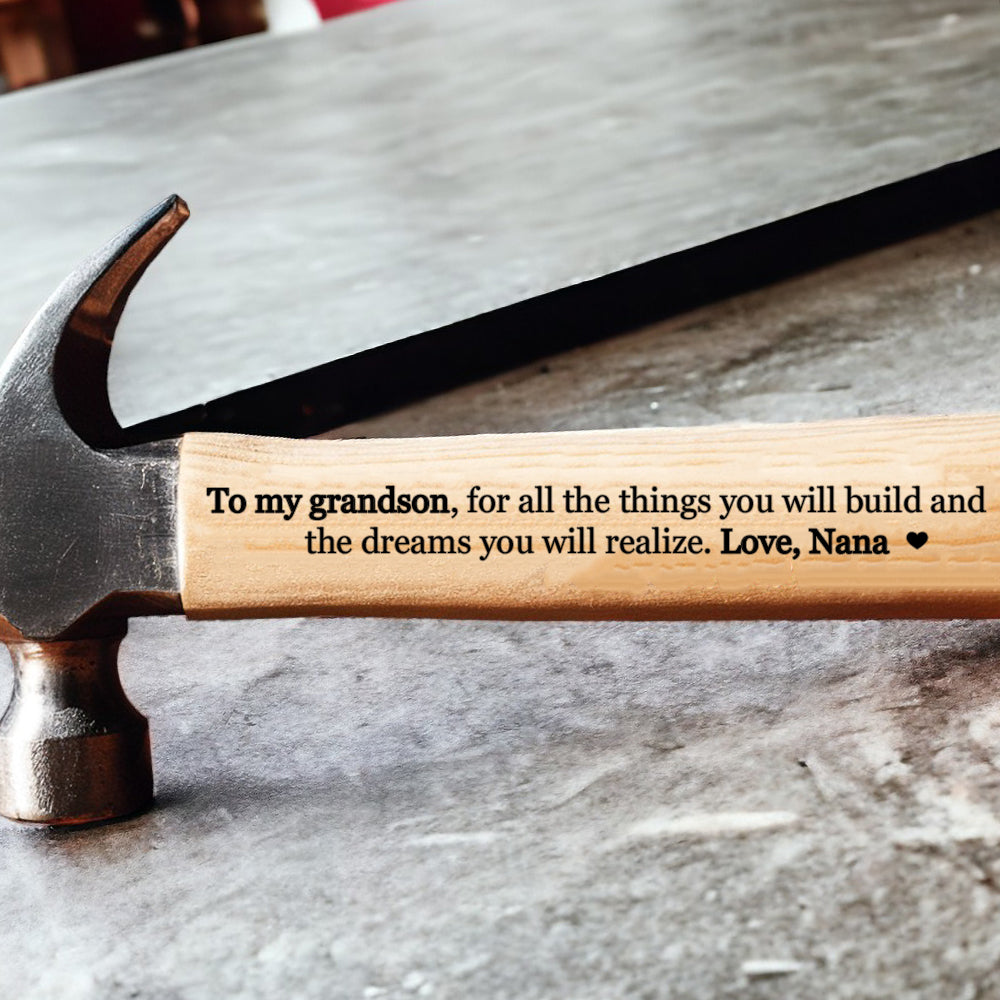 Custom Hammer Gift For Grandson
