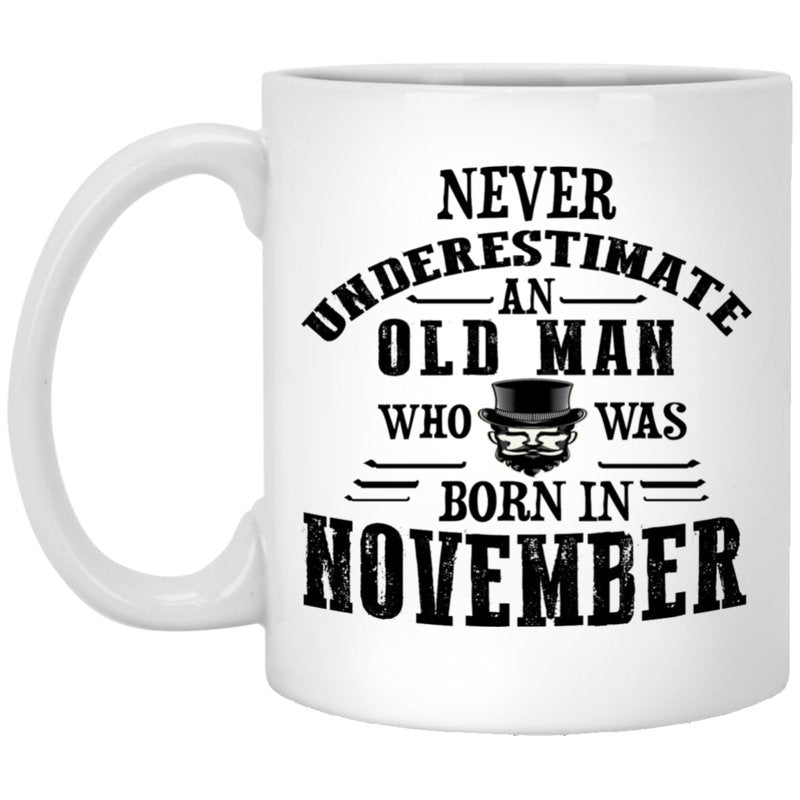 "Never Underestimate an Old Lady Who Was Born In........" Coffee Mug - Uniquethoughtful