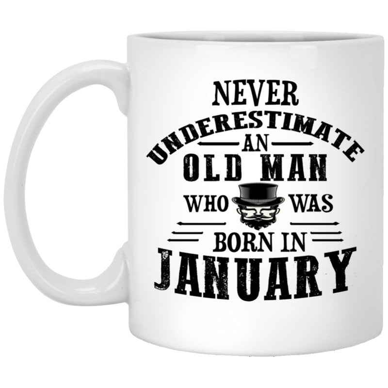 "Never Underestimate an Old Lady Who Was Born In........" Coffee Mug - Uniquethoughtful