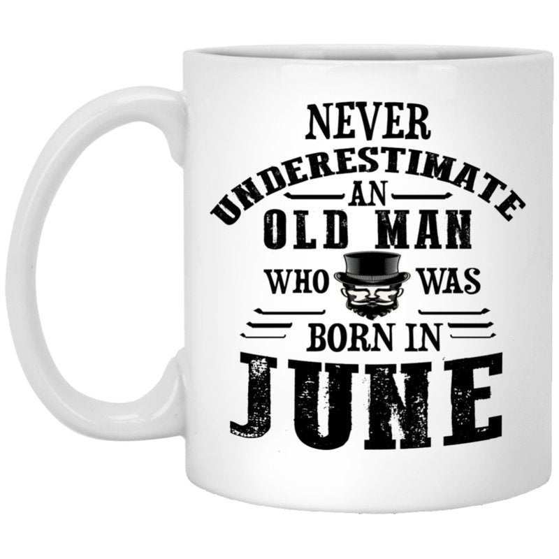 "Never Underestimate an Old Lady Who Was Born In........" Coffee Mug - Uniquethoughtful