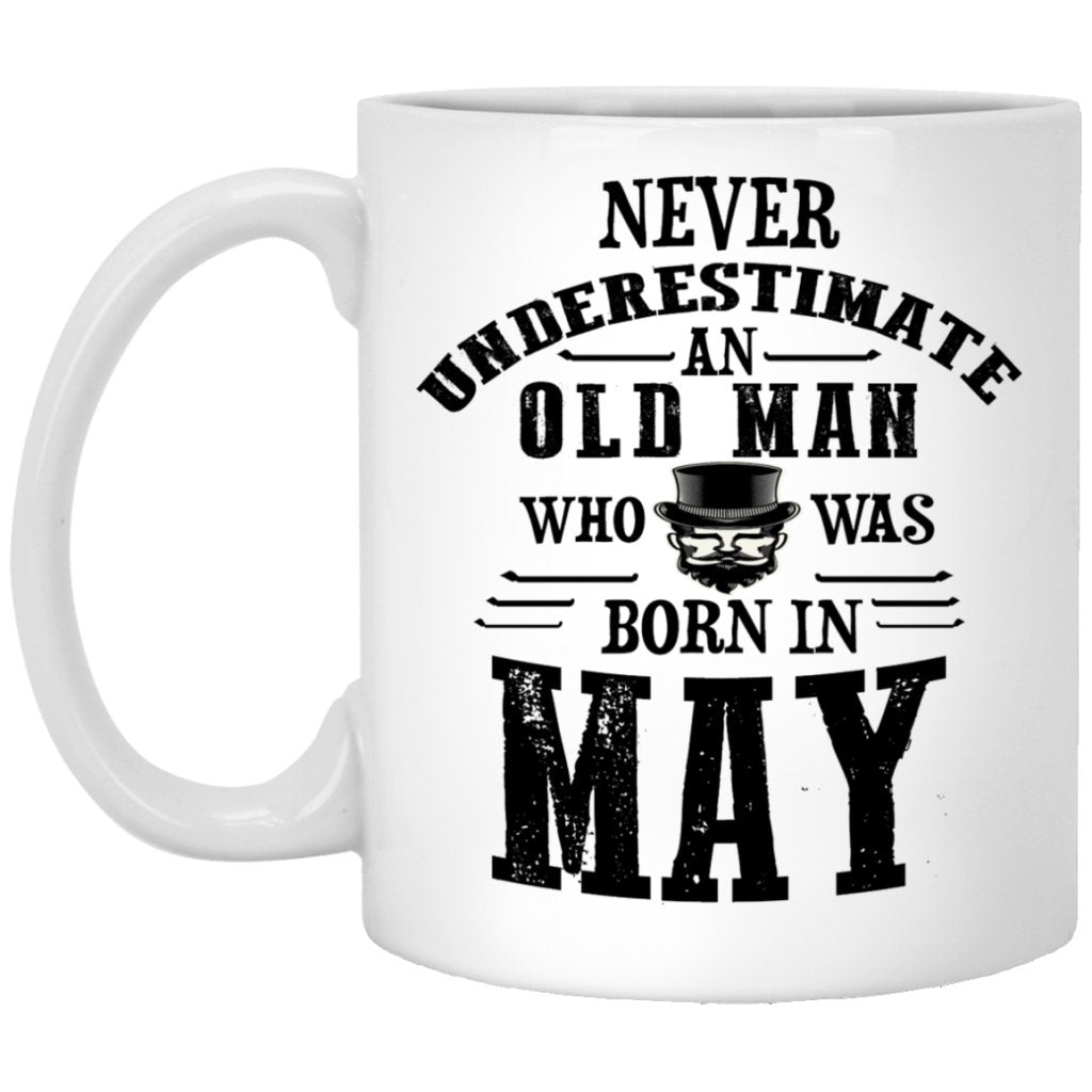 "Never Underestimate an Old Lady Who Was Born In........" Coffee Mug - Uniquethoughtful