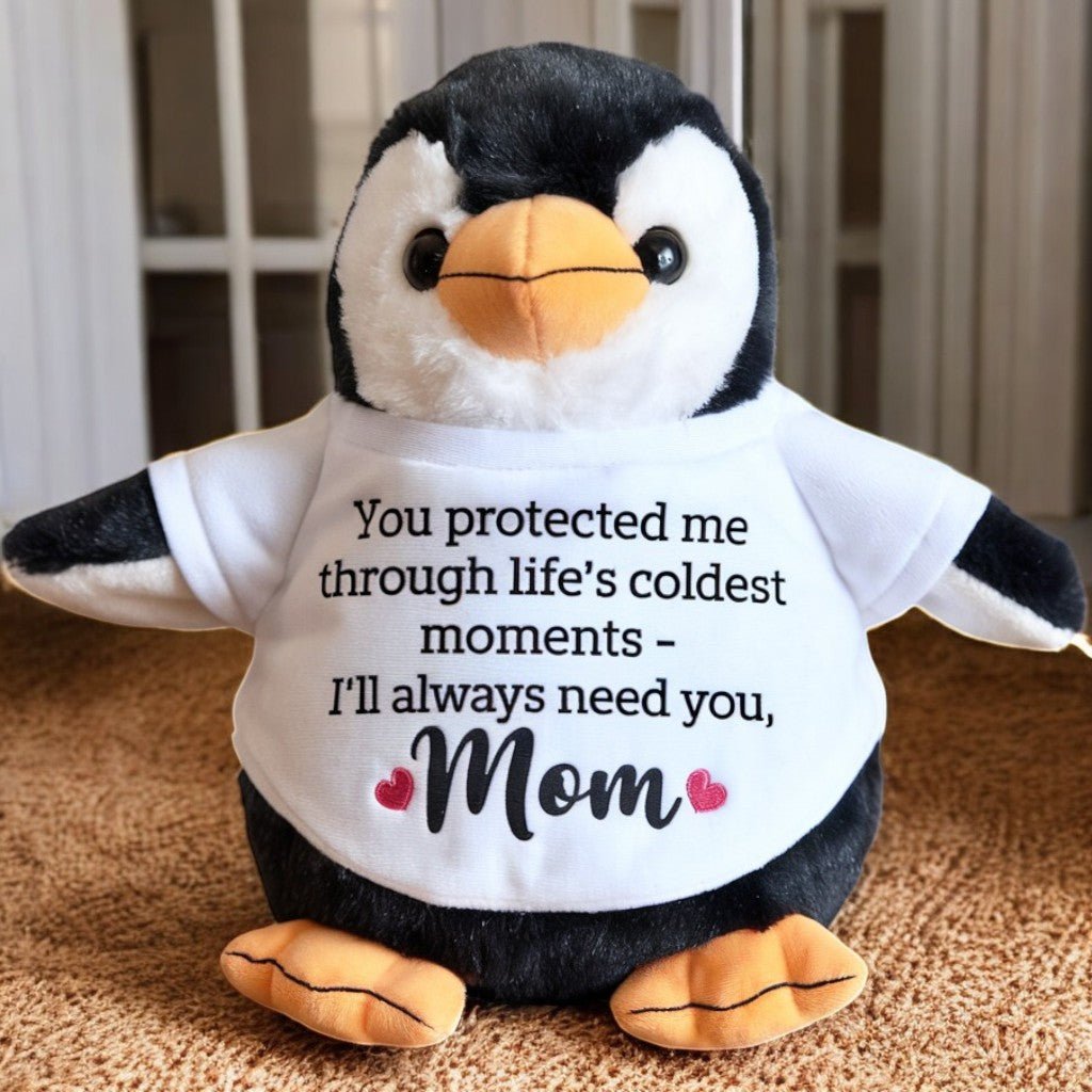 Penguin Plush Mother's Day Gift For Mom, Grandma - UniqueThoughtful