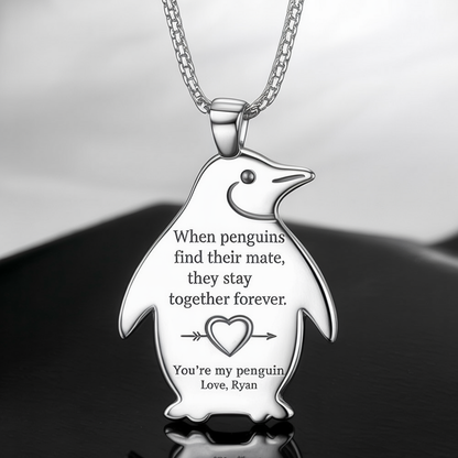 You Are My Penguin Necklace - Anniversary Gift For Her