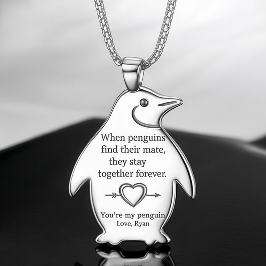 You Are My Penguin Necklace - Anniversary Gift For Her