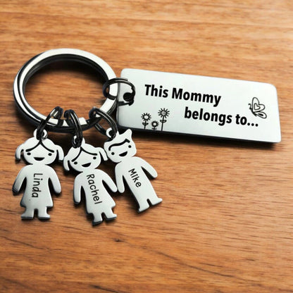 Personalized Family Name Keychain - UniqueThoughtful