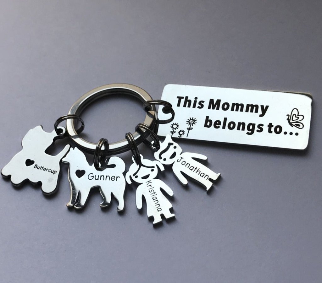 Personalized Family Name Keychain - UniqueThoughtful