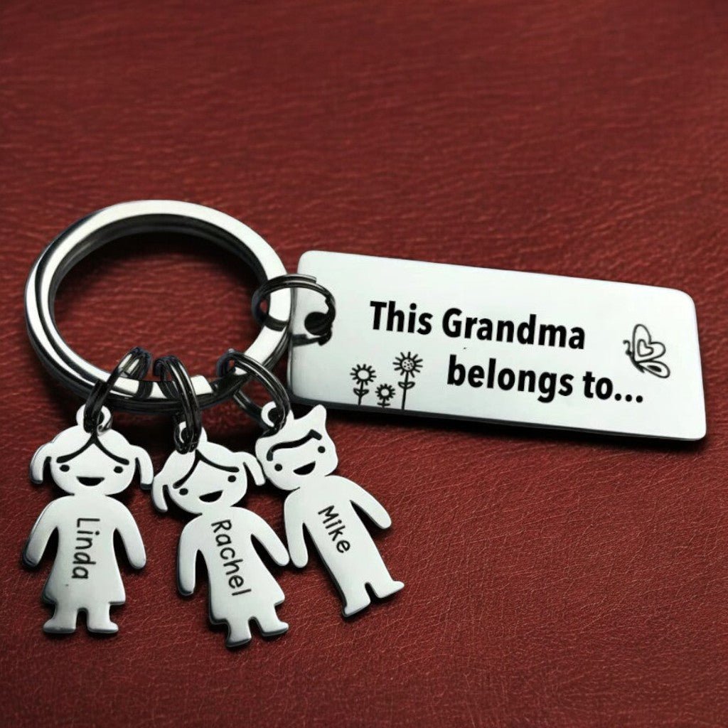 Personalized Family Name Keychain - UniqueThoughtful