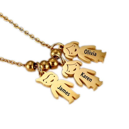 Personalized Family Name Necklace - UniqueThoughtful