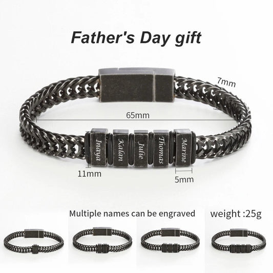 Personalized Family Names Bracelet Father's Day Gift - UniqueThoughtful