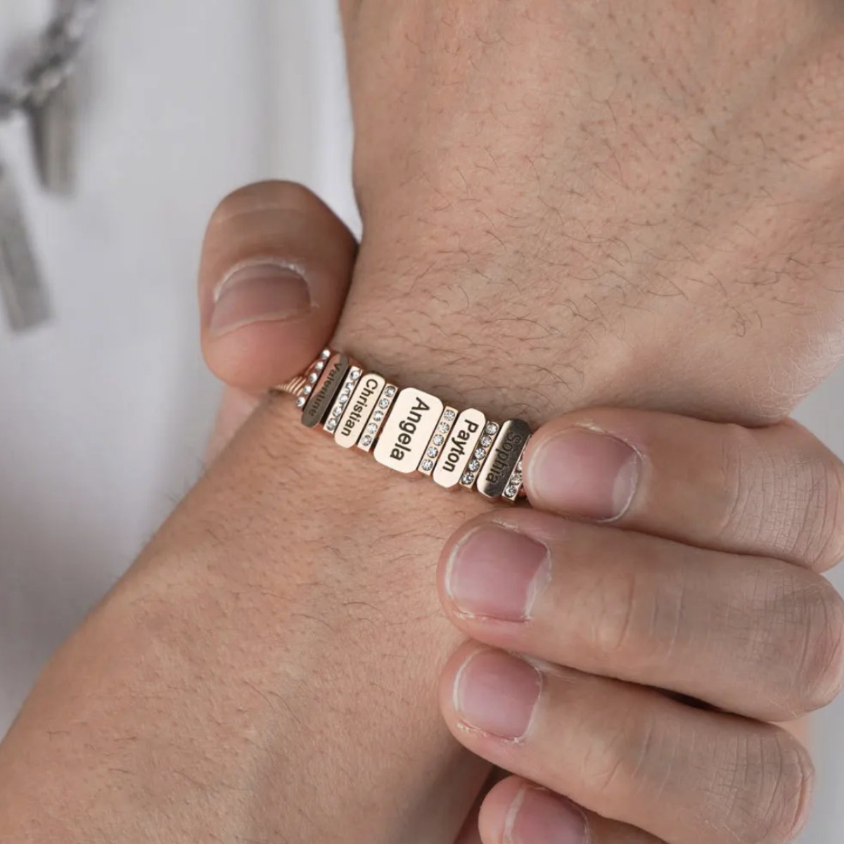 Personalized Family Names Bracelet - Mother's Day Gift - UniqueThoughtful