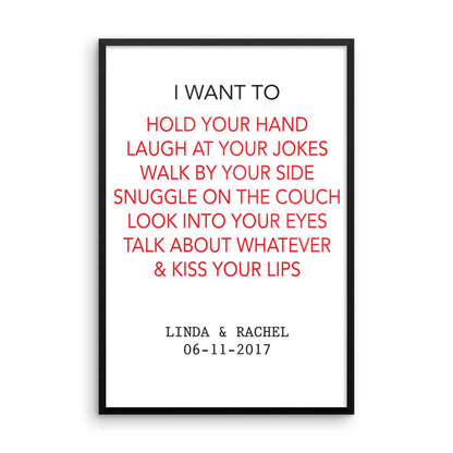 Personalized Framed poster - UniqueThoughtful