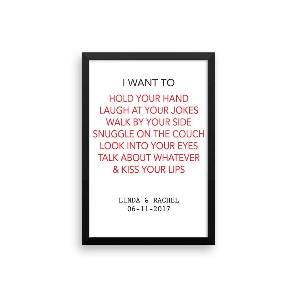 Personalized Framed poster - UniqueThoughtful