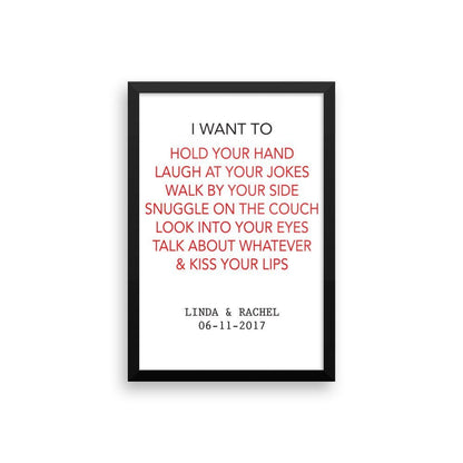 Personalized Framed poster - UniqueThoughtful