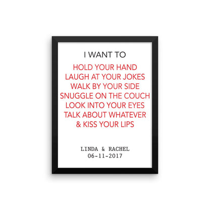 Personalized Framed poster - UniqueThoughtful