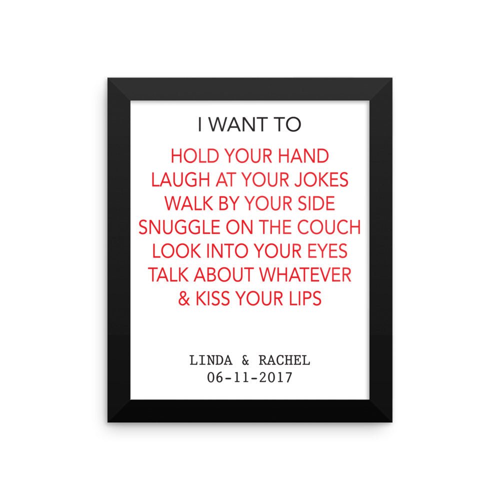 Personalized Framed poster - UniqueThoughtful