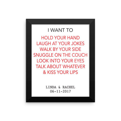 Personalized Framed poster - UniqueThoughtful