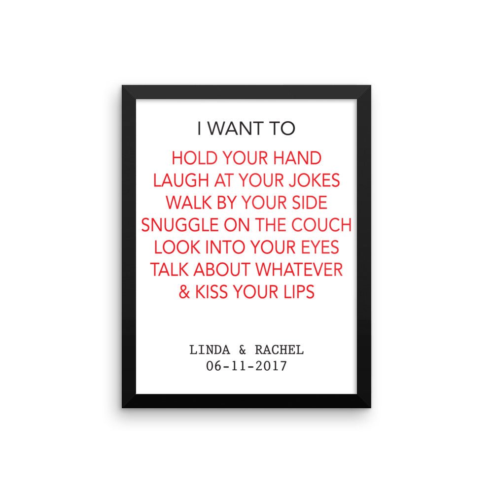 Personalized Framed poster - UniqueThoughtful