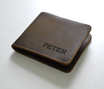 Personalized Genuine Leather Wallet - UniqueThoughtful