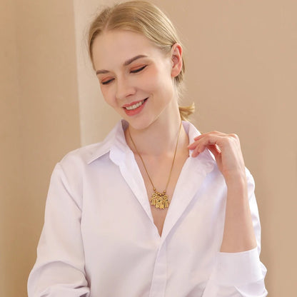 Personalized Kids Name Birthstone Necklace - Mother's Day Gift - UniqueThoughtful