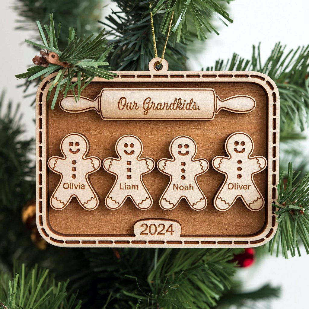 Personalized Kids Names Christmas Ornament - UniqueThoughtful