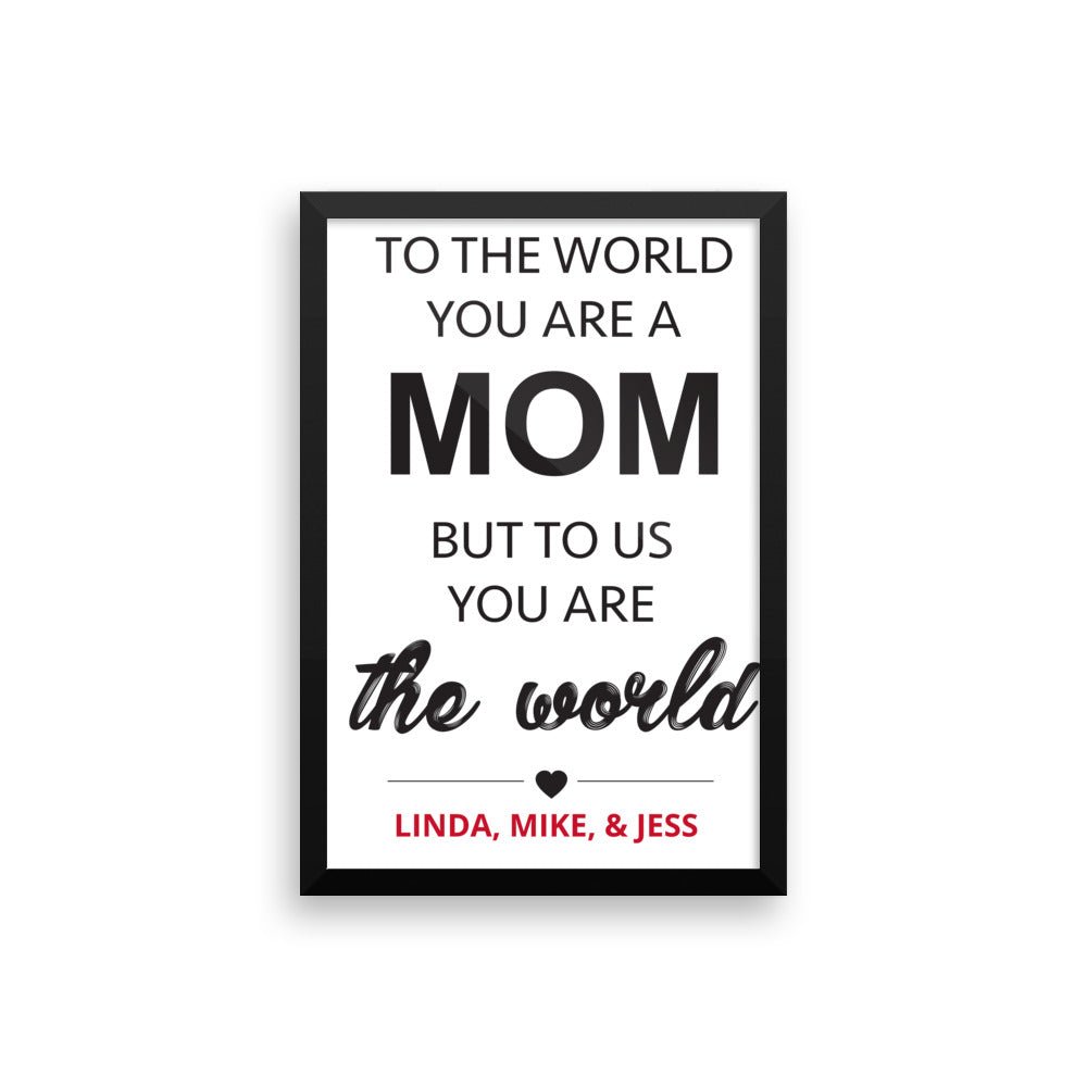 Personalized Mother's Day Gift [Framed Poster] - UniqueThoughtful