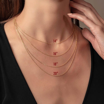 Personalized Necklace With Initial & Birthstone - Mother's Day Gift For Mom, Grandma - UniqueThoughtful