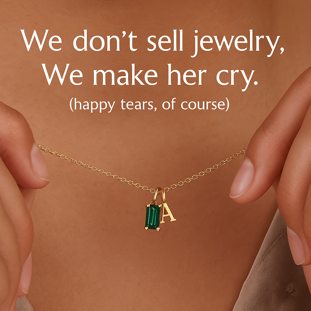 Personalized Necklace With Initial & Birthstone - Mother's Day Gift For Mom, Grandma - UniqueThoughtful