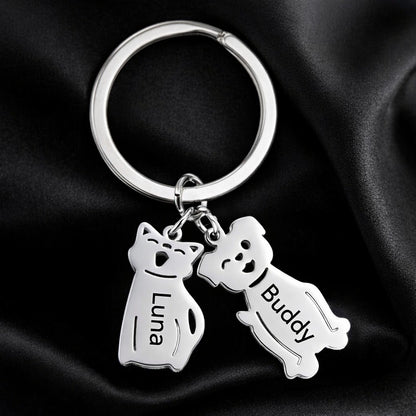 Porte-clés personnalisé avec nom de famille