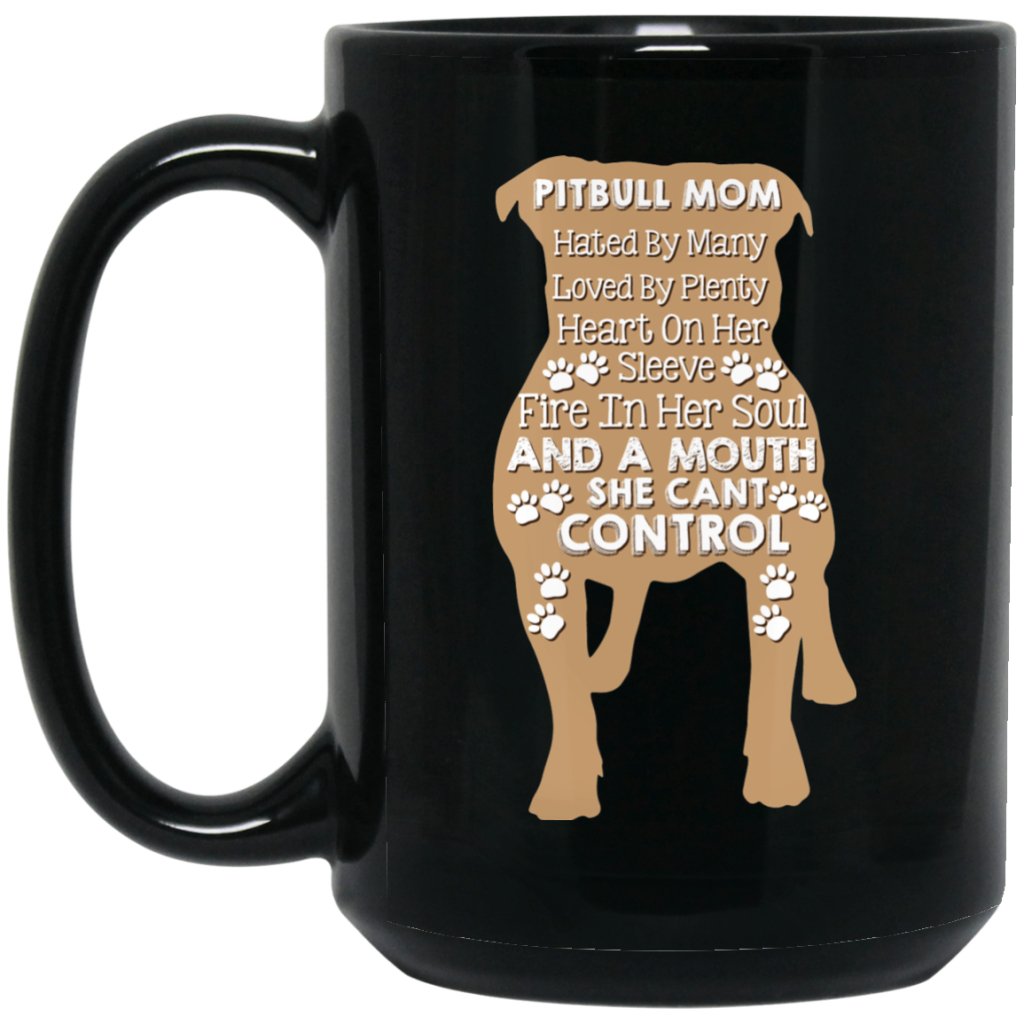 "Pitbull Mom hated by many loved by plenty....." Coffee mug - Uniquethoughtful