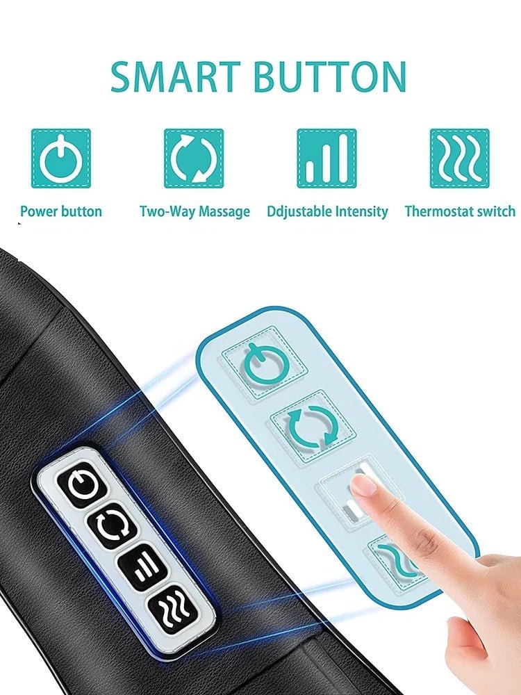 Shiatsu Neck and Shoulder Heated Massager - Mother's Day Gift For Mom, Grandma - UniqueThoughtful