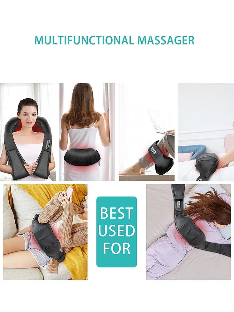 Shiatsu Neck and Shoulder Heated Massager - Mother's Day Gift For Mom, Grandma - UniqueThoughtful