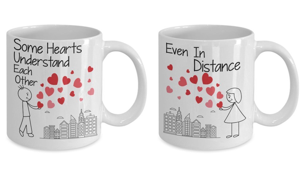 Some Hearts Understand Each Other Even In Distance Couple Mug - UniqueThoughtful