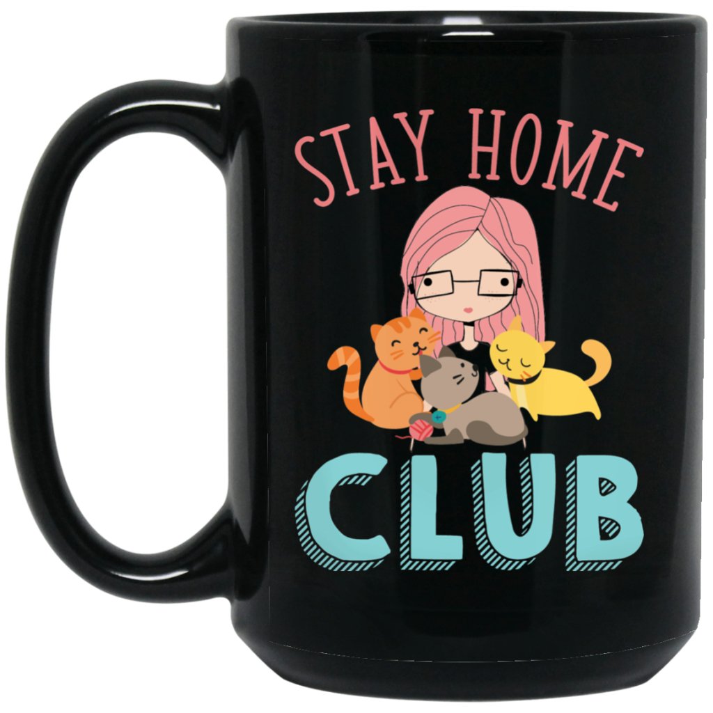 "Stay Home Club" Coffee Mug - UniqueThoughtful