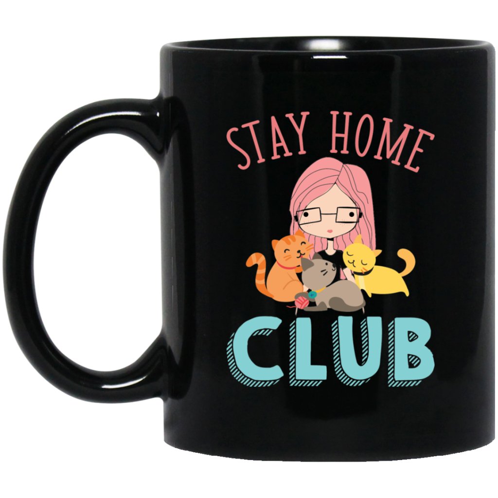 "Stay Home Club" Coffee Mug - Uniquethoughtful